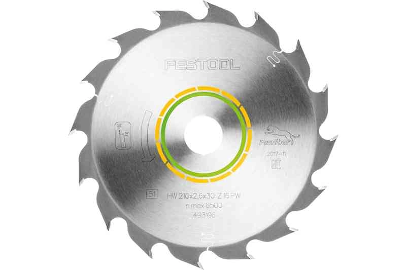 Lame De Scie à Bois Panther 210x2.6x30 FESTOOL PW16 Dents Pour TS 75 - 493196 – Image 2