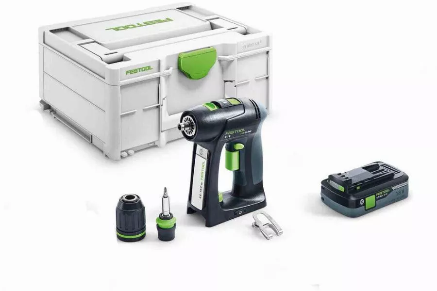 Perceuse-visseuse Sans Fil C 18 Basic 4.0 - Sans Batterie, Ni Chargeur - FESTOOL - 577050
